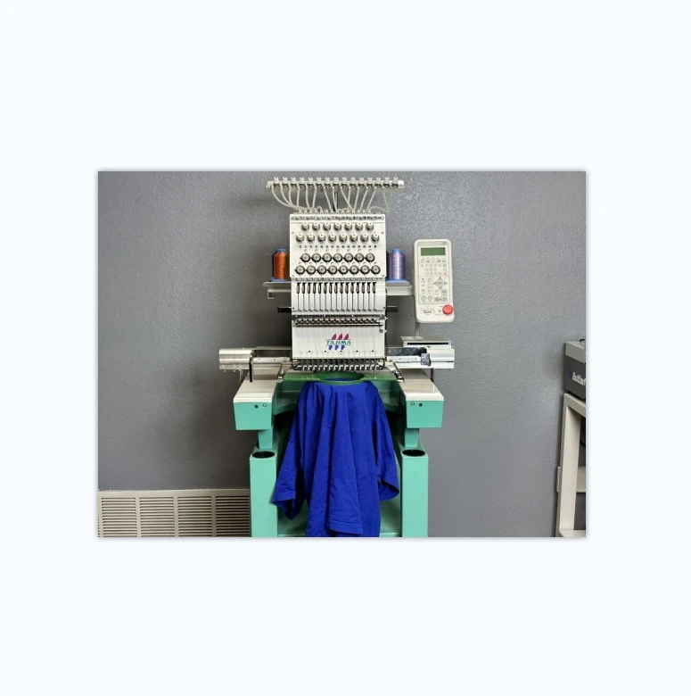 Japanese Brand single head 15 needles embroidery machine used embroidery machine with good price