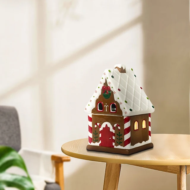 Christmas series Aromatherapy Wax Melting Lamp with Hardware Cover Fragrance Emitting Aroma Diffuser