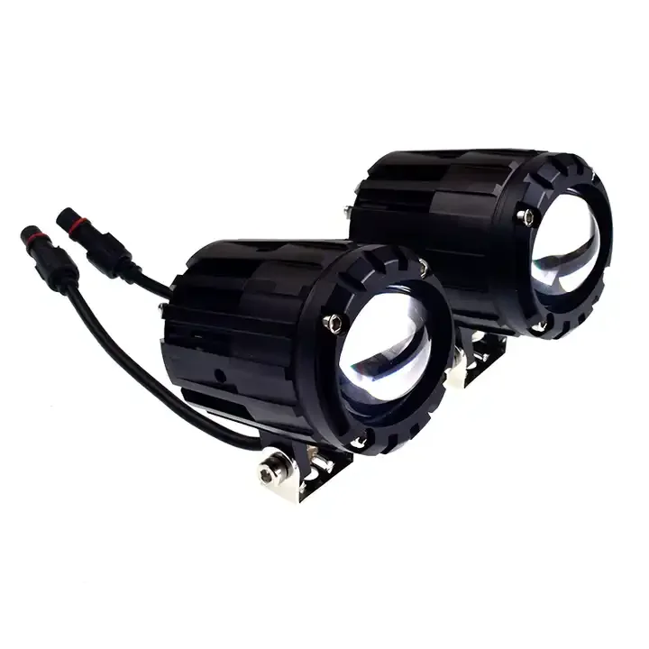 White Yellow Led Dual Color Spotlight Motor Accessories Motorcycle Fog Light Headlight Driving Light For Spotlight Lamp
