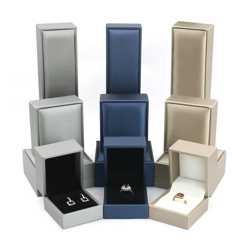 Custom Logo Printed Green Gold Jewelry Gift Rings Necklace Bracelet Box Storage Packaging For Small Business