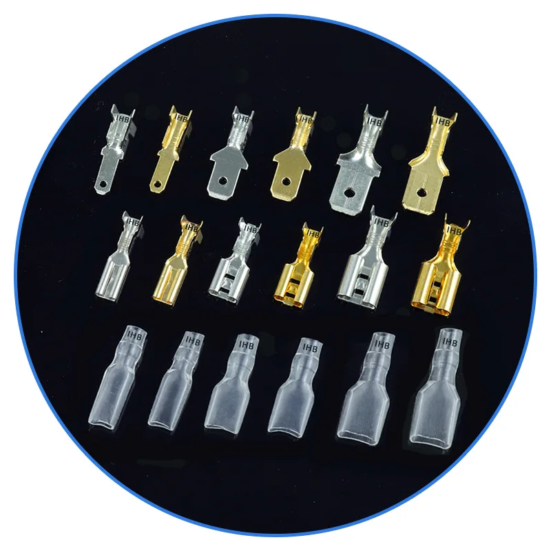 2.8/4.8/6.3 Connectors with Condom, Male Blade Pin and Female Plug-in Socket Terminals Kit with Jacket