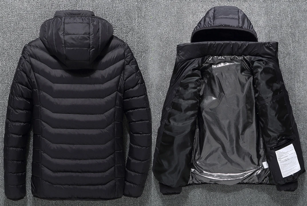Power bank heated windbreaker jacket mens heated jacket for women men winter jackets russia winter coats russian coat winter