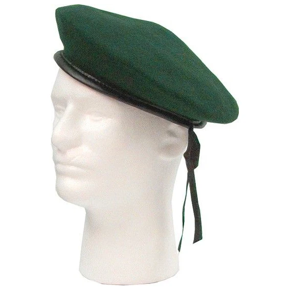 Olive Green Beret 100% wool customization for wholesale good price unisex outdoor woolen beret factory OEM