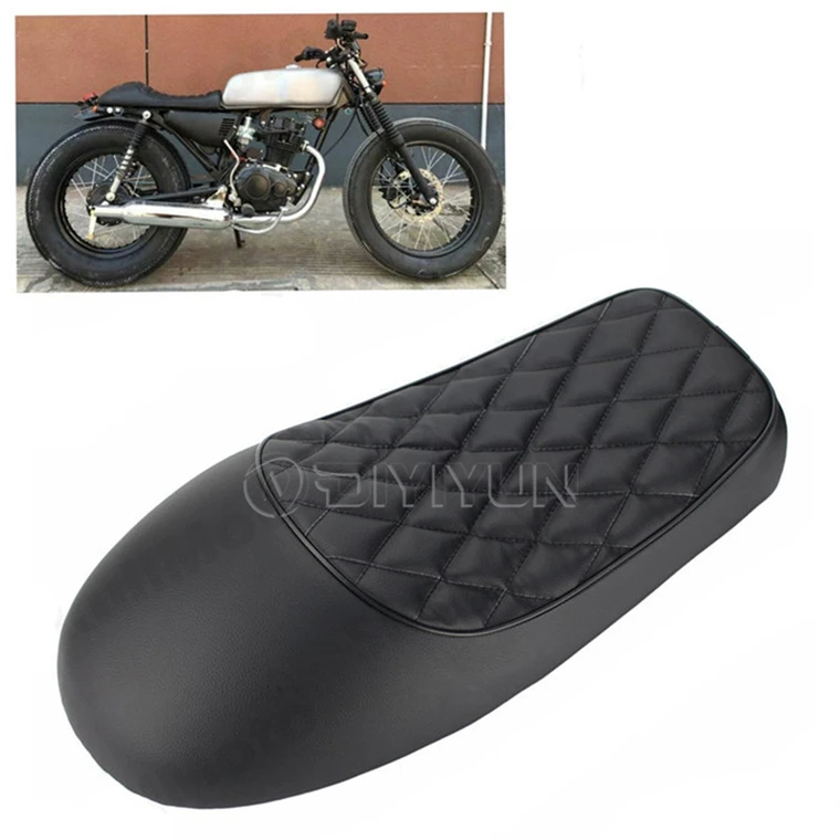 Motorcycle Vintage Cafe Racer Seat Cushion Retro Saddle For Honda CB350 CB400 CB500 CL350 450