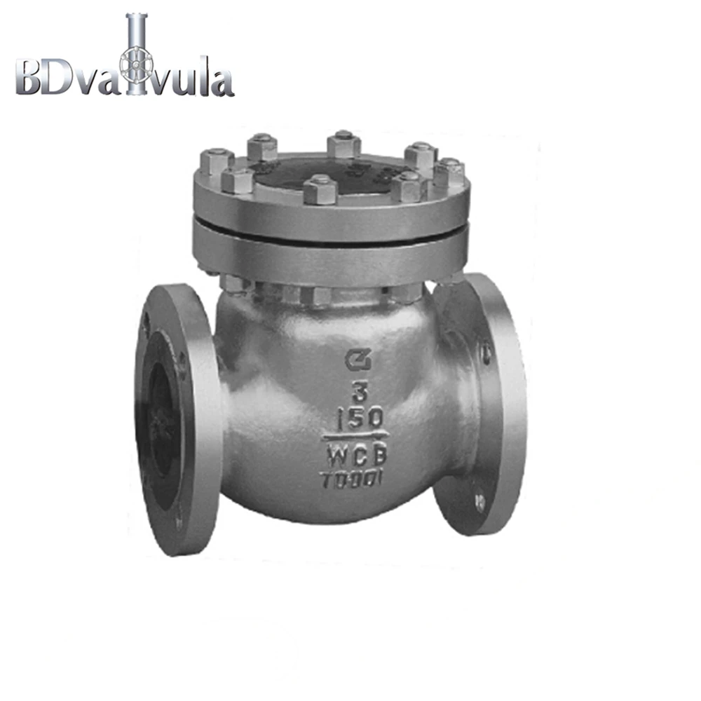 DN65 Class150  Cast Iron Flanged Swing rubber one way non return Check Valve price
