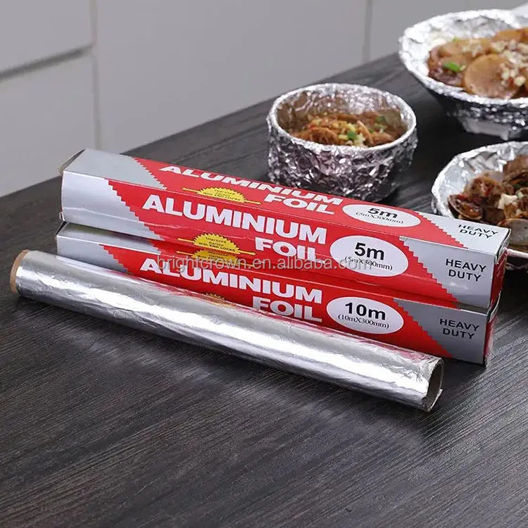 Wholesale Heavy Duty 11 Micron Aluminum Foil from China High Quality Printed Sheet for Food Packing Used as Roll