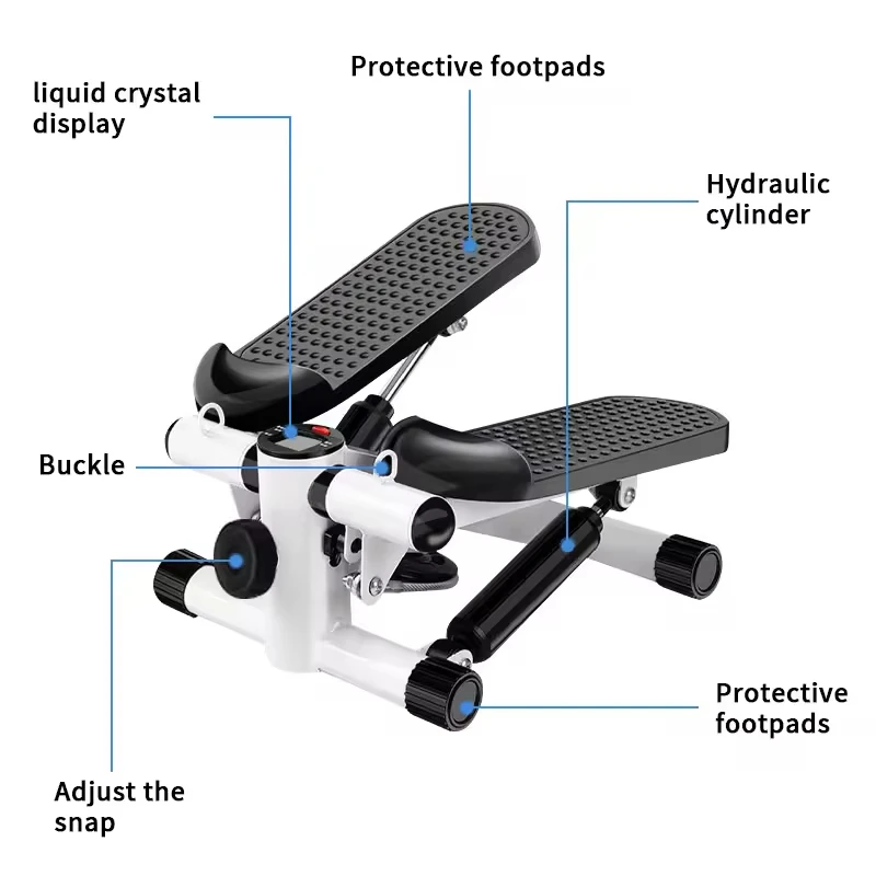 Home Fitness Equipment Black Stepper Mini Workout Up-Down Stepper Exercise Machine