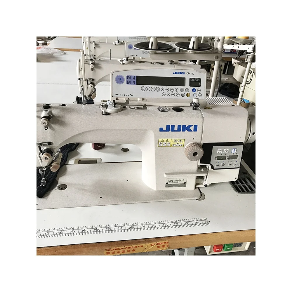 jukis 8700A-7 Second Hand Industrial Single Needle Direct Drive Computerized Sewing Machine For Cloth With Thread Trimmer