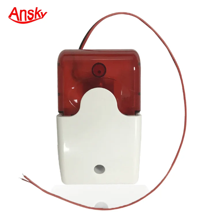 Factory offer self defense siren safety alarm 24V Flash strobe security Wire Flash Light alarm siren