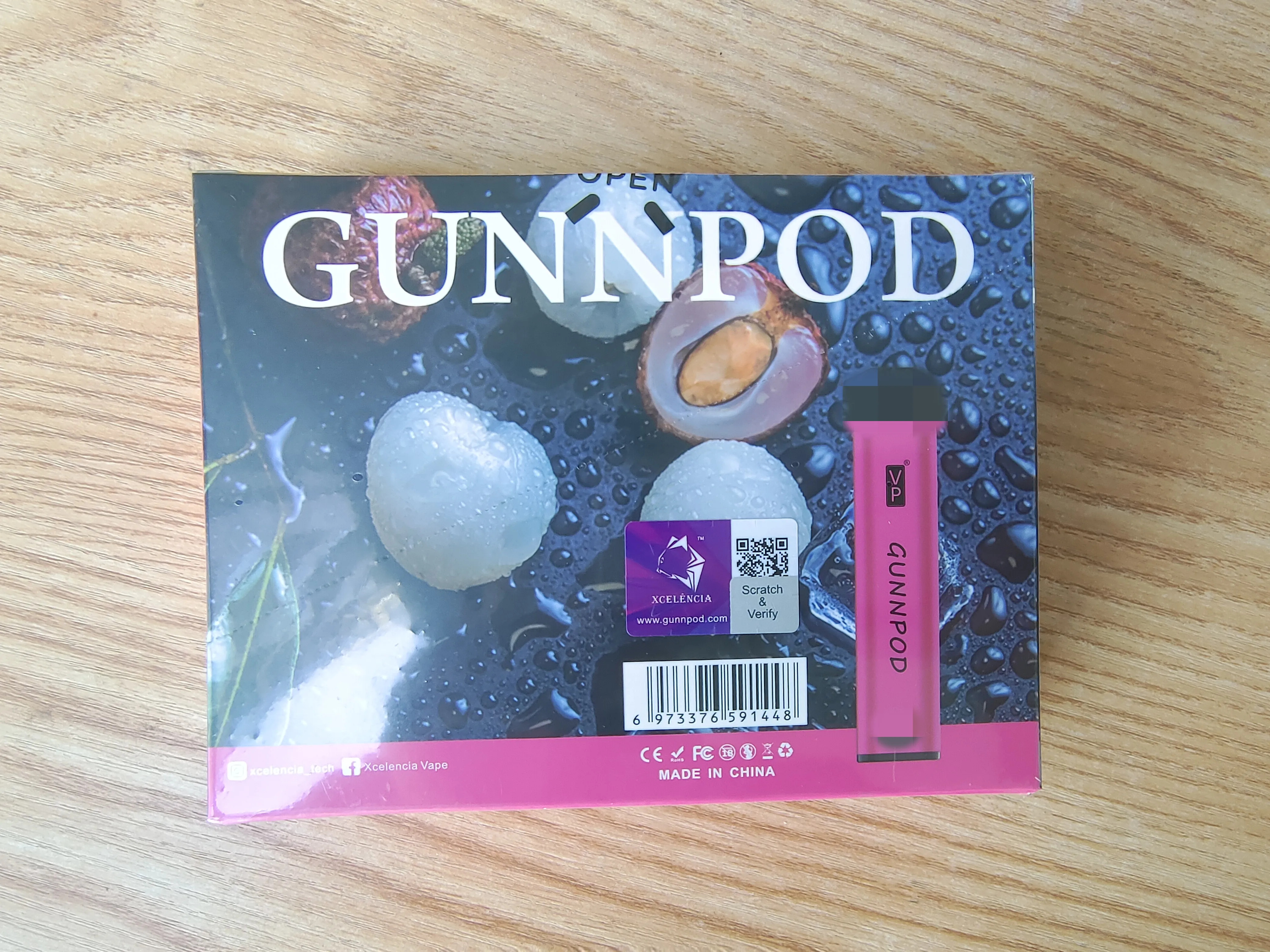 2021 Оптовая цена оригинальный Gunnpod VP логотип различных цветов Gunnpod 2000 подарочная коробка