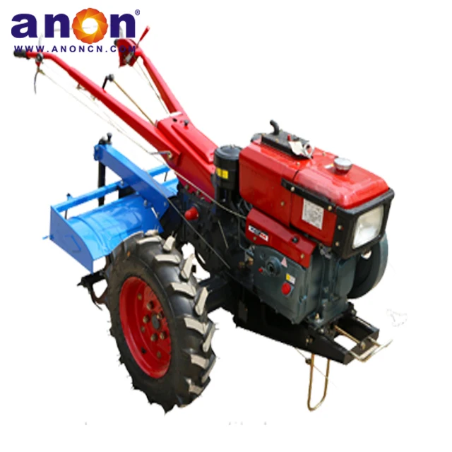 ANON mini hand push two wheel 7hp 14hp 20hp track walking tractor