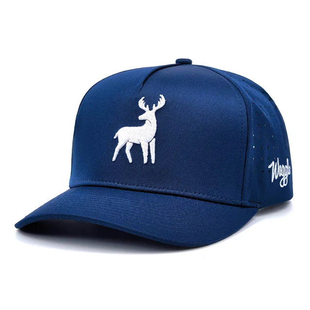 Custom embroidery logo men golf hats laser cut mesh snapback casquette Sports caps 5 panels trucker hats vintage Baseball caps