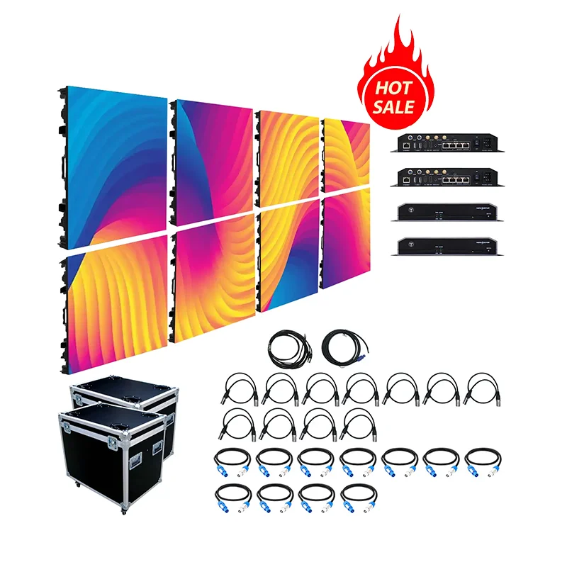 Seamless Splicing 500x500mm Indoor Outdoor Giant Stage Background Led Video Wall Panel P3.91 Rental LED Screen for Nightclubs
