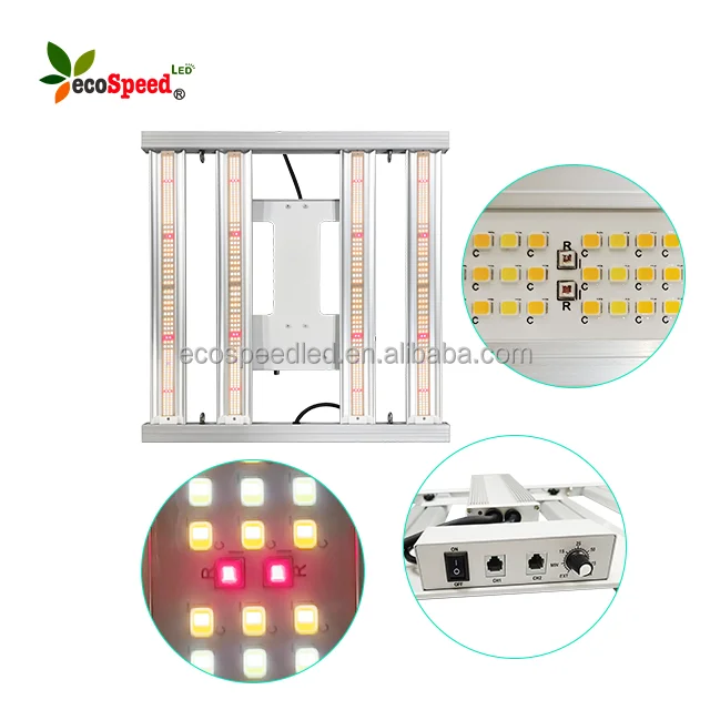 Quick shipping shenzhen weili Ecospeedled hydroponics 4bar 6bar 500w 320w led grow bar ca in stock 58x58cm 85x85cm 75 x 75 cm he