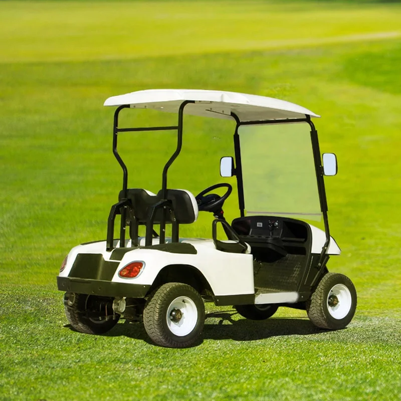 Club Car Four wheels 60V 4KW double row 2 Seats Electric Car Cheap Golf Carts