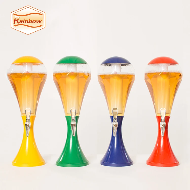 High Quality 3 L Drink Tower Plastic Beer Portable