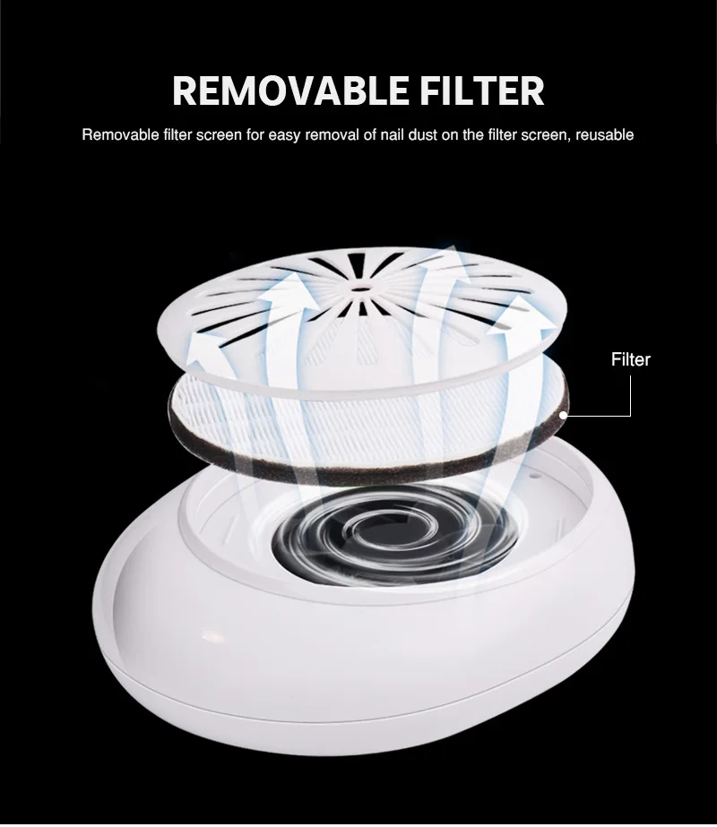 Factory New	Product Nail Cleaner Dust Collector Nail Design Nail Desk With Dust Collector Acrylic Machine