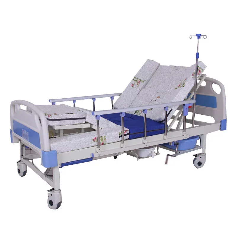 CE ISO Certified Foldable Medical Aged Nursing Home Care Bed for Elderly People
