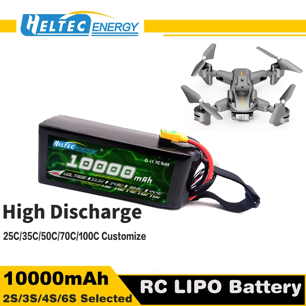 Long cycle 35C 50C UAV battery 4S 14.8V 22000mAh 16000mAh 12000mAh 10000mAh Drone battery pack T Plug XT60 plug customizable