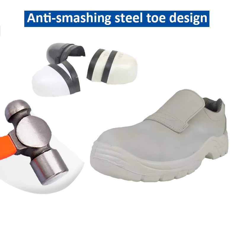 Anti-static Anti-puncture Anti-slip Food Industry Comfortable Steel Toe Nurse Shoes