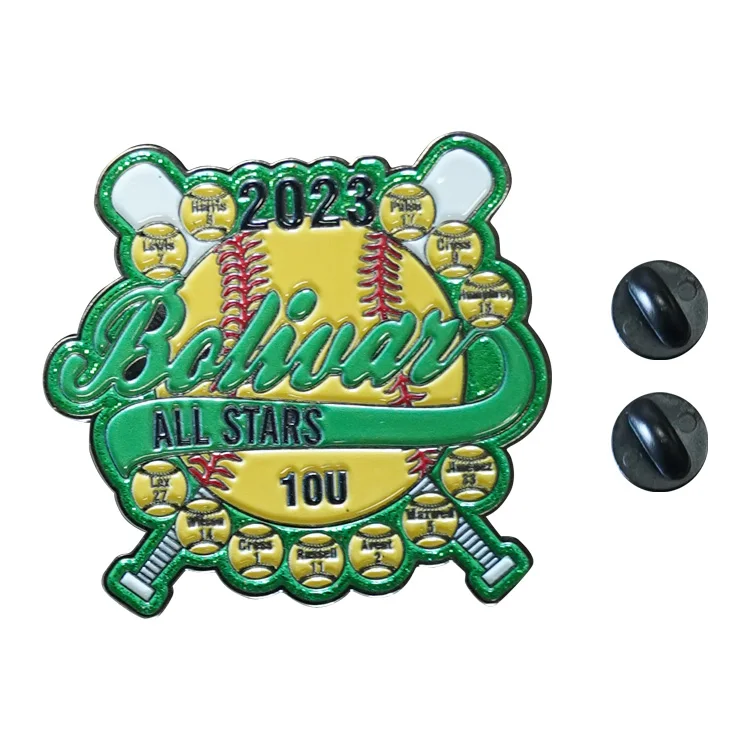 10 years Manufacture Customized Metal Crafts Rose Gold Plating Custom Metal Hard Enamel Badge Pin Souvenirs