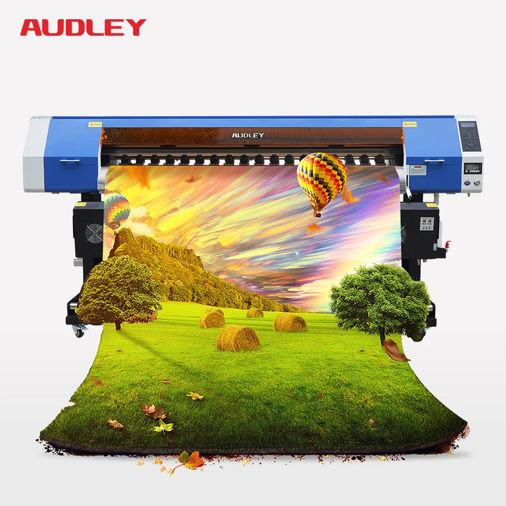 Audley wide large format printer 1.6m 1.8m 3.2m i3200 xp600 eco solvent printer machine 2pcs i3200 head inkjet printers price