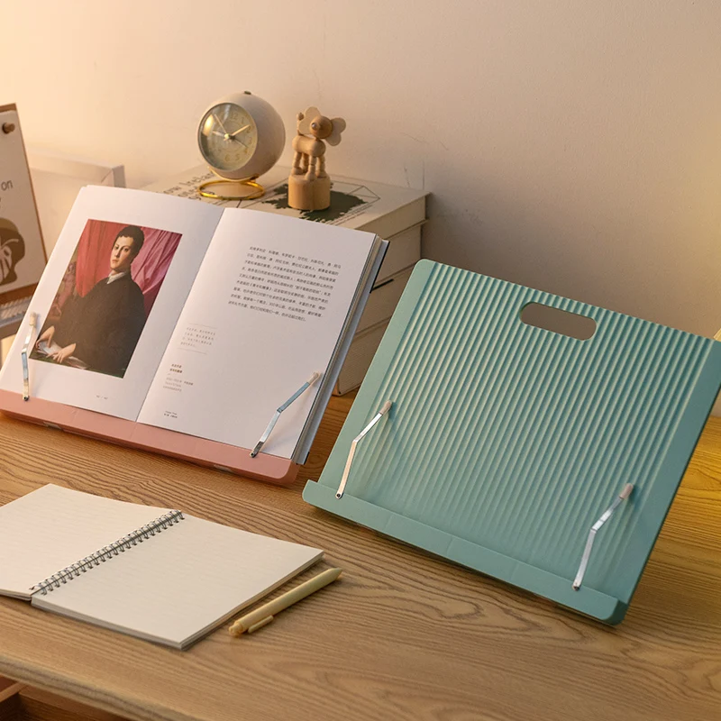 Plastic Book Stand Adjustable Angle Reading Rest Holder Cookbook Foldable Tablet Rest Textbooks Adjustable Book Stand