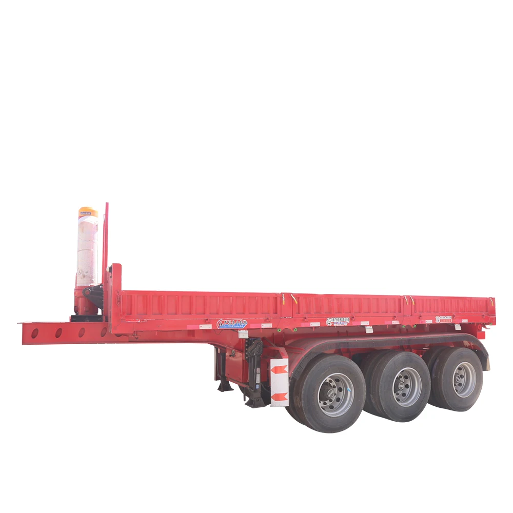 Hydraulic Dump Trailer Skeed Loader 35/40/45Cbm Dumper Tipping Semi Trailer Tipper