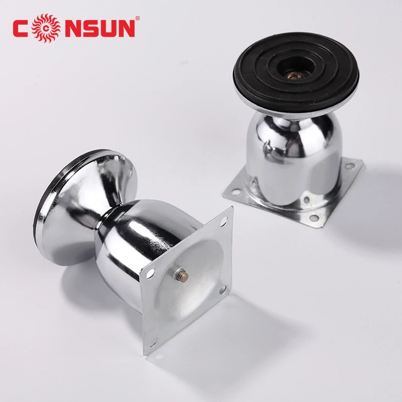 New design  Furniture Accessories wine glass cup-shaped shape adjustable legs iron plating furniture iron sofa table foot