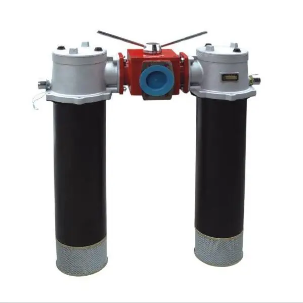 Reliable Quality Large Flow Hydraulic Duplex Diesel Fuel Oil Line Return Filter for Mining Machinery