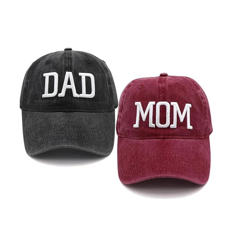 6 panel 100% cotton sports caps washed disstressed vintage baseball dog dad and mom hats dad hat
