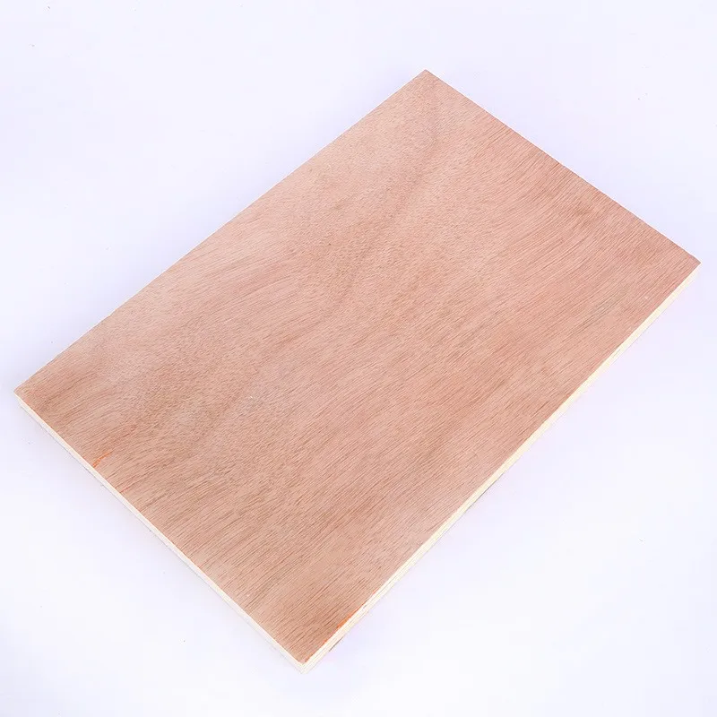 12mm double-sided Okoume plywood high-end furniture packaging board can be used for laser engraving craft drawing board