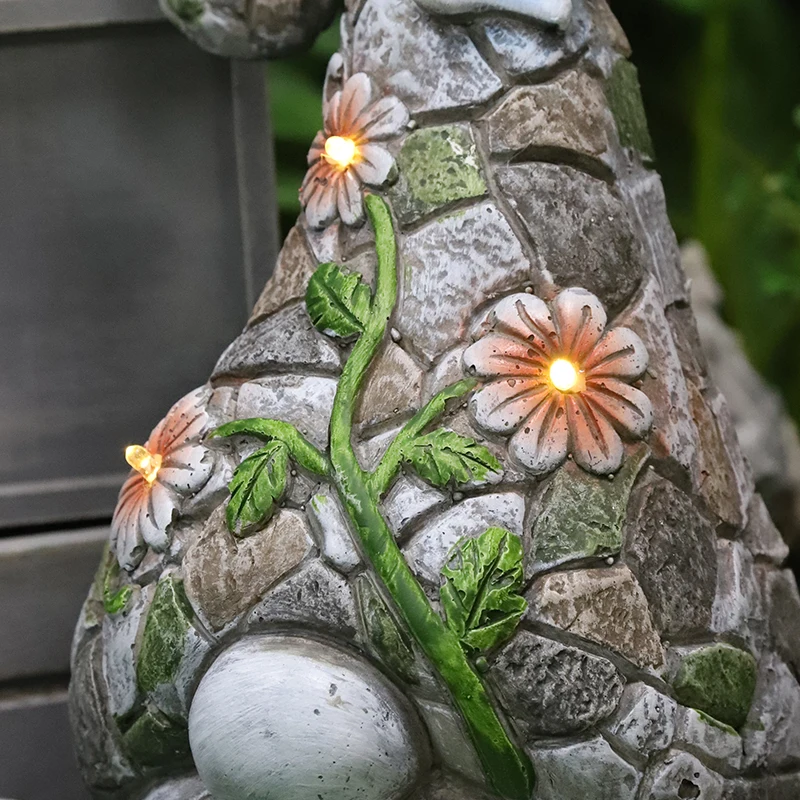 Популярная магниевая Цветочная шляпа Redeco 2022, садовая статуя гнома, милое ремесло с изогнутым углом шляпы