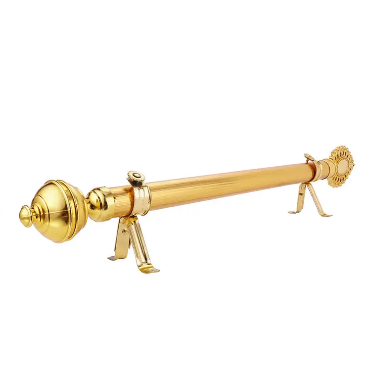 Hot Popular iron cheap 35 mm 2 meter 5 meter bars cheap golden sticker pipe curtain rod set