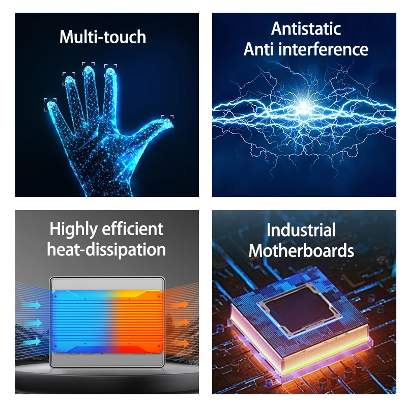 12/14/17/19 Inch IP65 Industry All In one PC Touch Screen Windows System Table Wall Mount Industrial Panel all in 1 pc