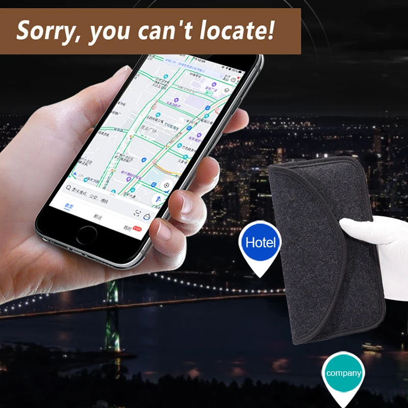 Anti-Radiation Faraday Bag Pregnant Phone islolted Signal Shielding Blocked Gps Rfid Signal Blocking Handy Wallet Case Blocker