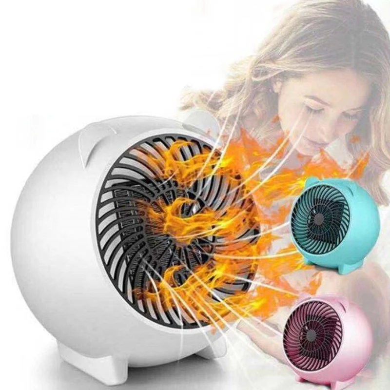 500W Mini Warm Air Blower Portable Electric Fan Heater for bedroom