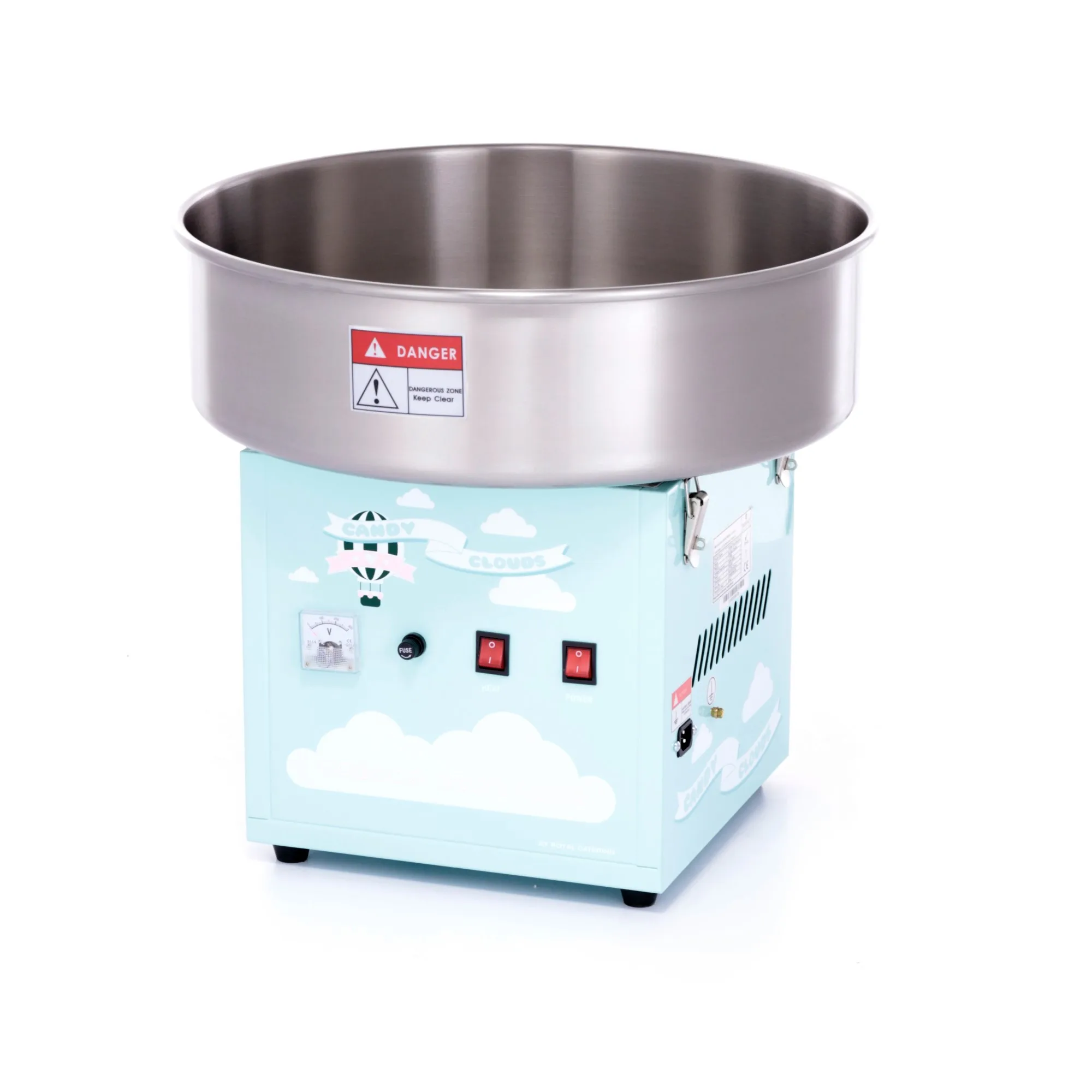 German Quality Standards CE Certified Market Leading Price 52cm 1200W Candy Floss Machine