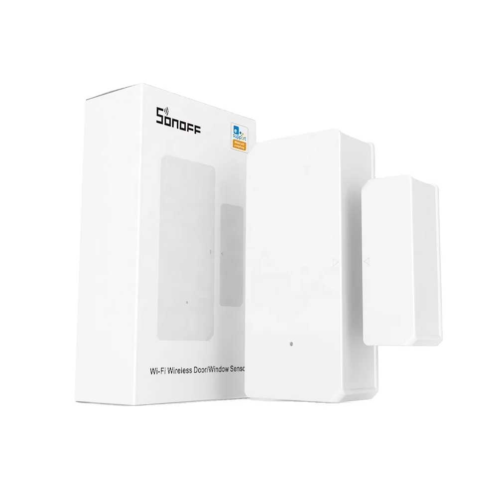 Best price SONOFF DW2 Wifi Wireless Door / Window Alarm Sensor Work With eWelink APP For Home Automation