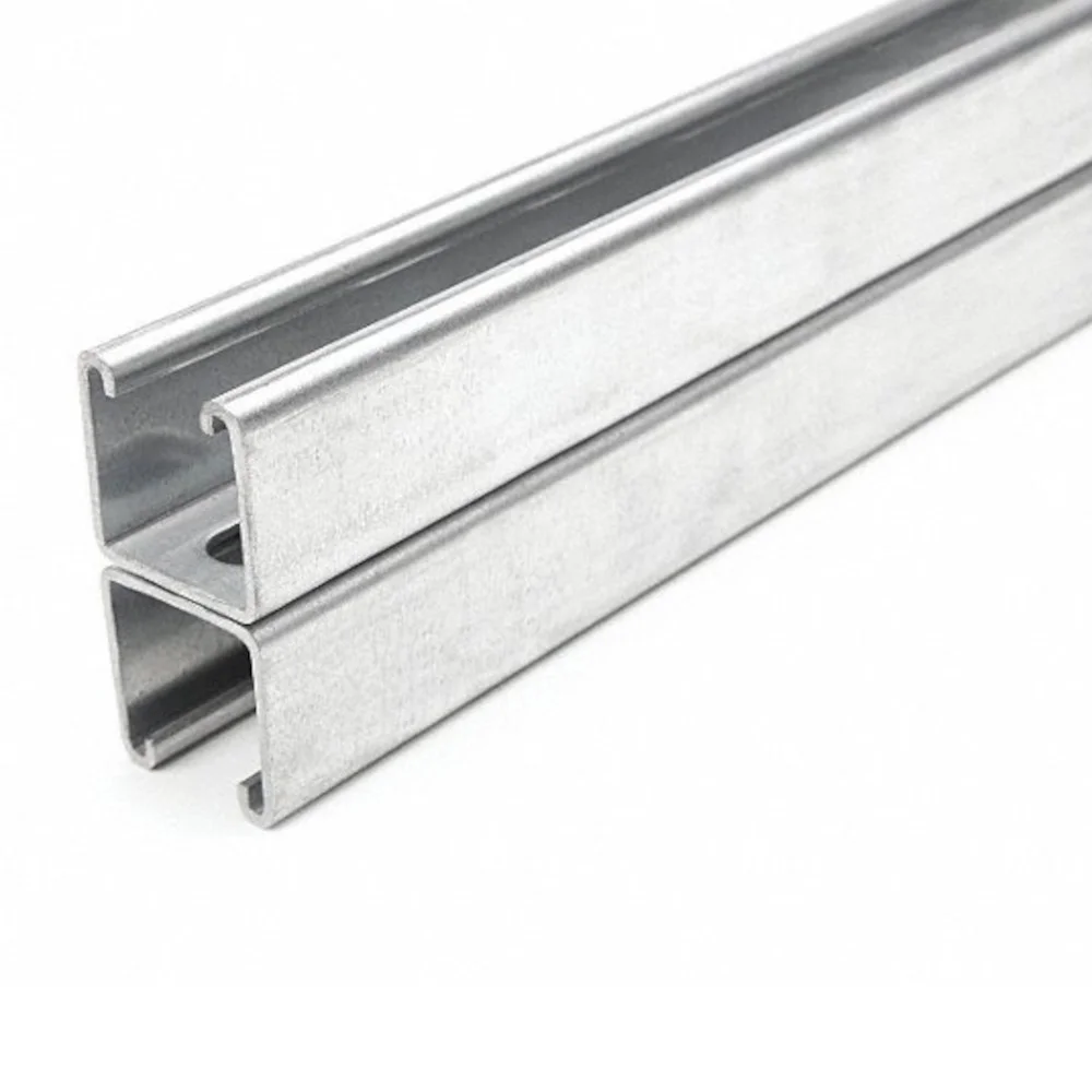 Powder coated &hot dipped galvanized unistrut c channel slotted unistrut 1 5 8