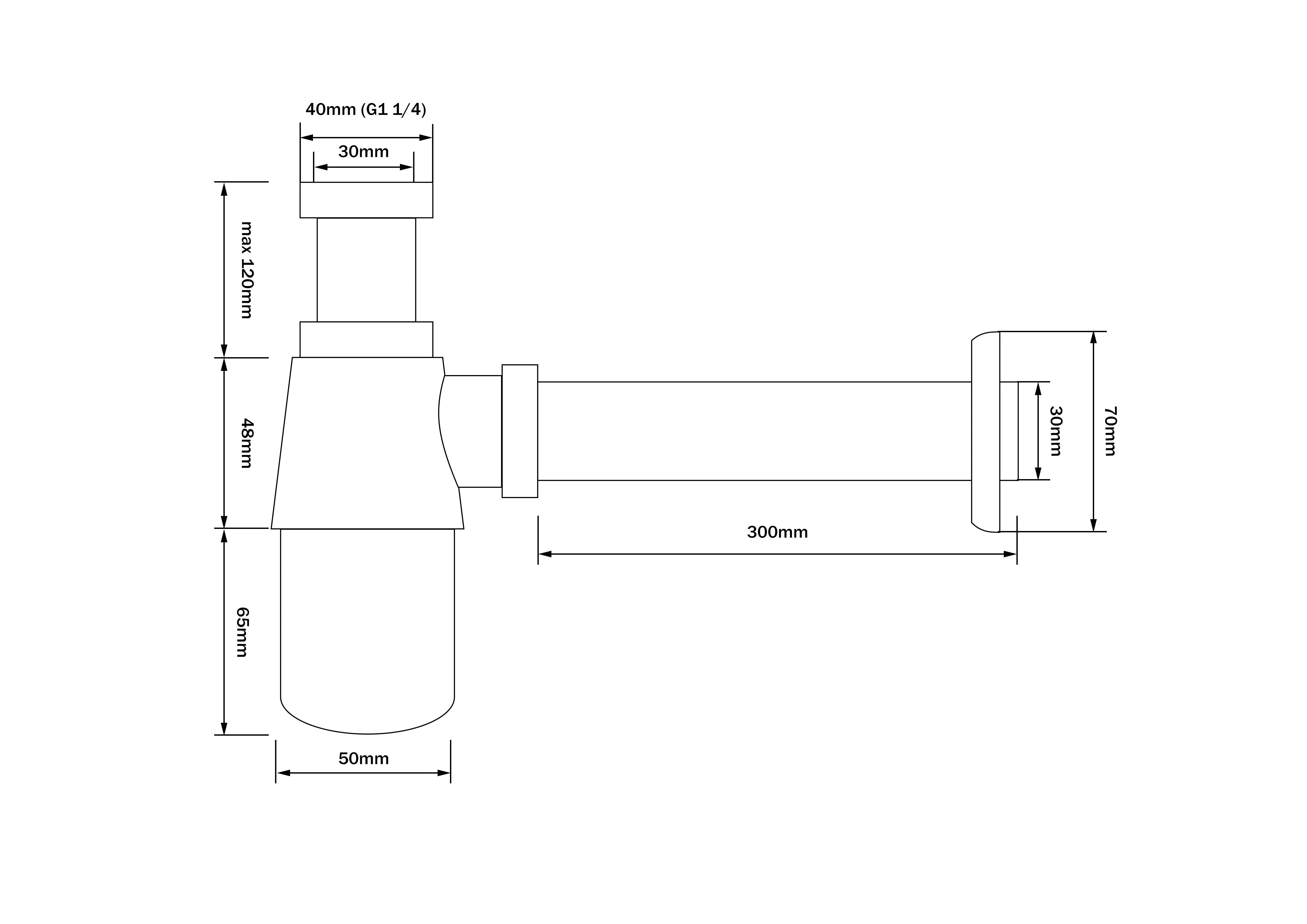 Factory Wholesale Price Kitchen and Bathroom Matte Black Plated Wash Basin Trap For Sink