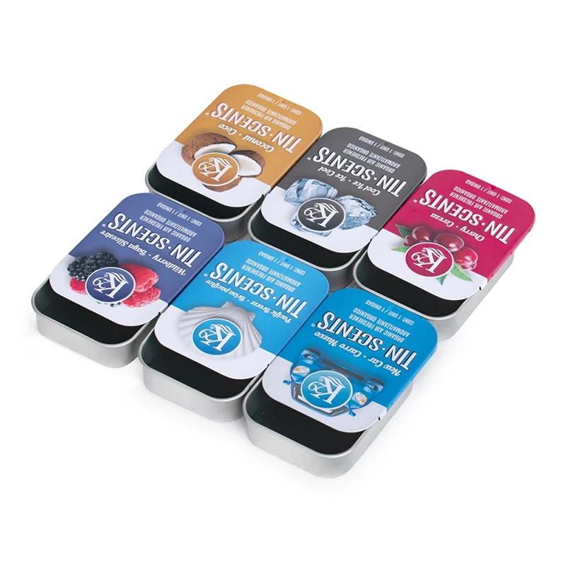 Guangzhou Factory Custom Storage Jars Metals Printed Candle Pill Mint Container Metal Packaging Chewing Gum Sliding Mint Tin