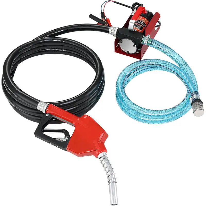 Portable DC12V/24V 40LPM Flow Rate Self Priming Electric Diesel Fuel Transfer Pump with Heavy Duty Cover