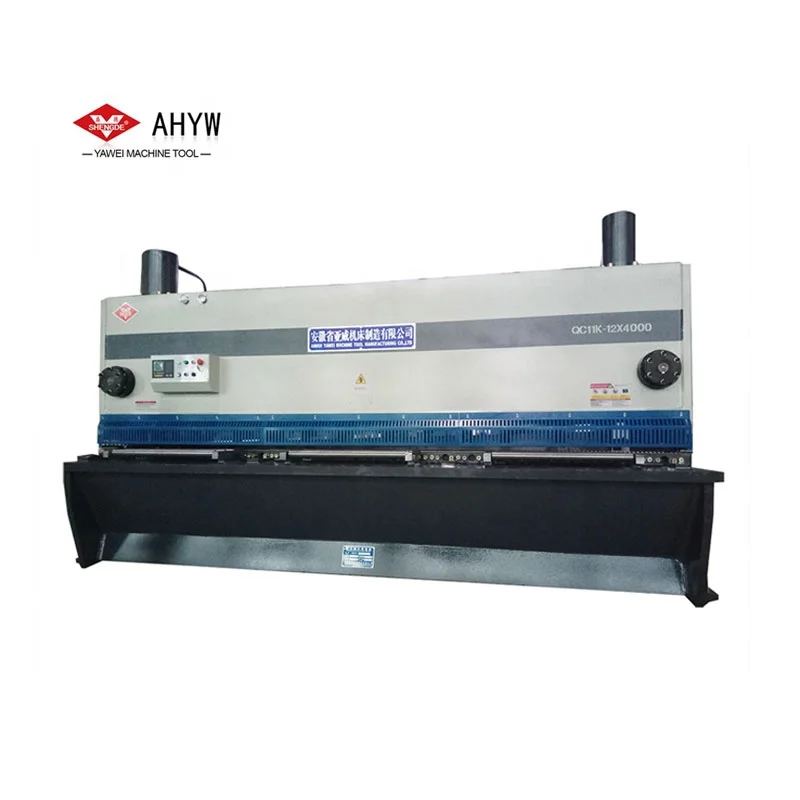 12x4000 мм гильотинная машина для резки нержавеющей стали