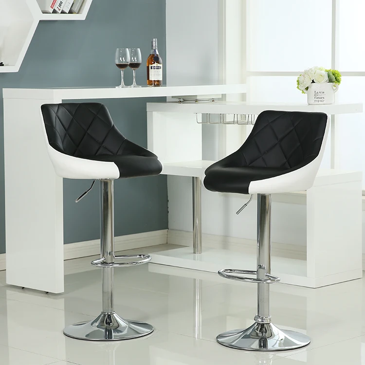 New design Commercial leather swivel rustic bar stool