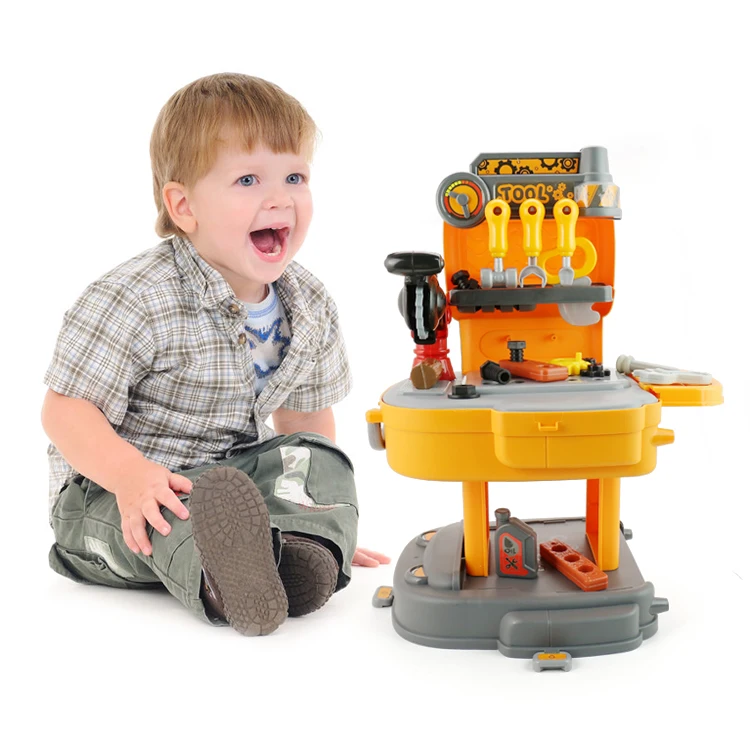 kidewan Portable Tool Backpack 31pcs Pretend Play Tools Kit Toy For Kid Boy