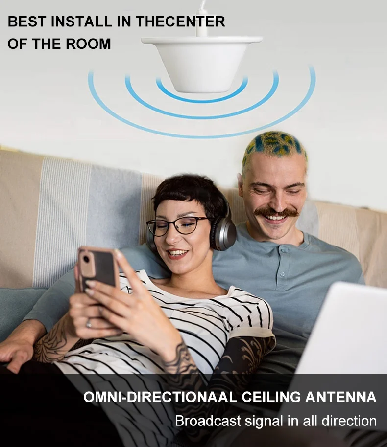 High Gain Omni Ceiling Antenna 692-3800Mhz 4G 5G Ceiling Antenna Indoor Antenna Ceil Omni
