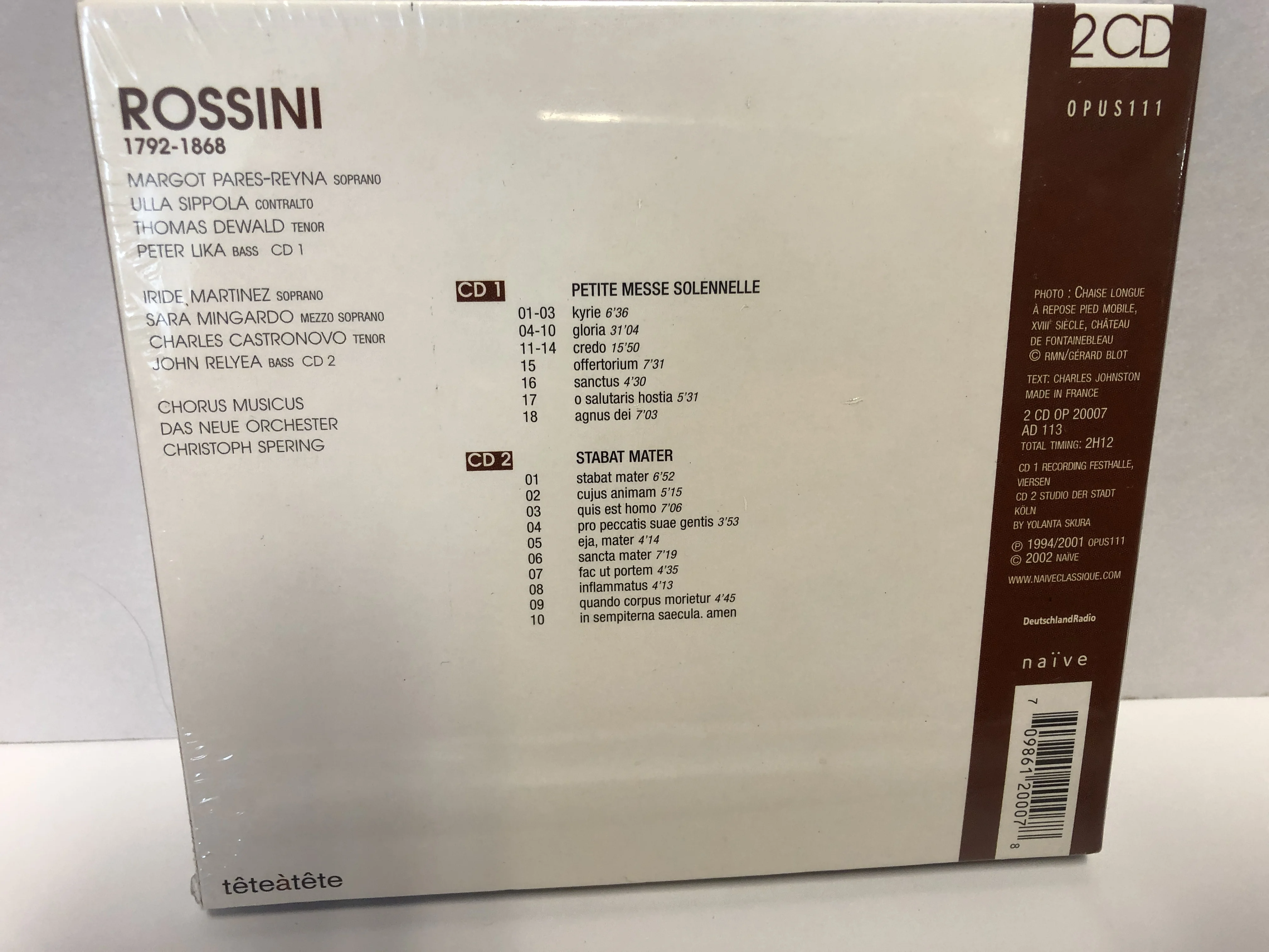 Купите классические CD-диски Rossini, stотат Mater; Маленькие мессенджеры от Opus 111