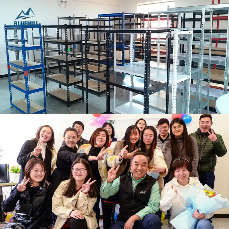 Черный Оцинкованный Металлический Стальной полезный портативный стеллаж полка для хранения Болтовая стойка с металлической доской