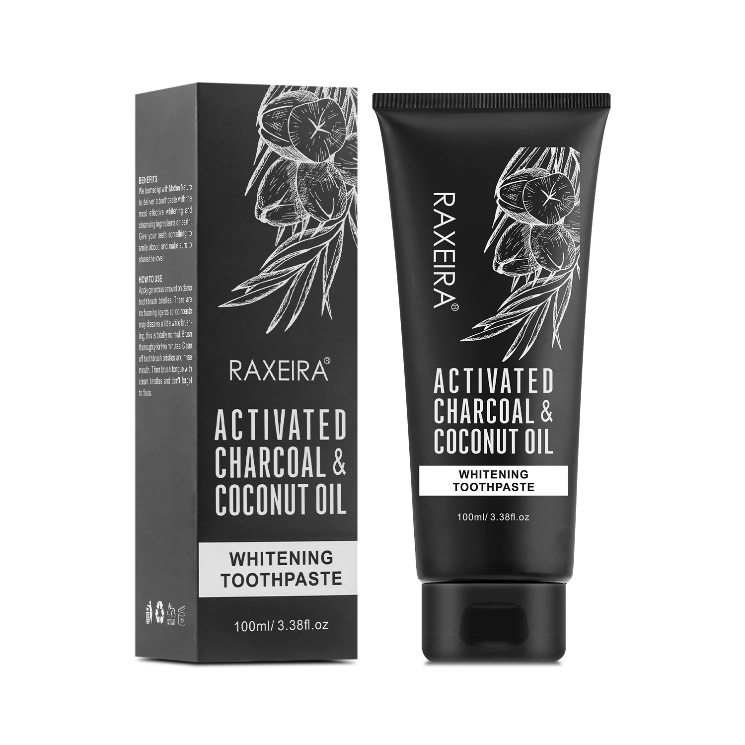 Wholesale Activated Bamboo Charcoal Teeth Whitening Toothpaste